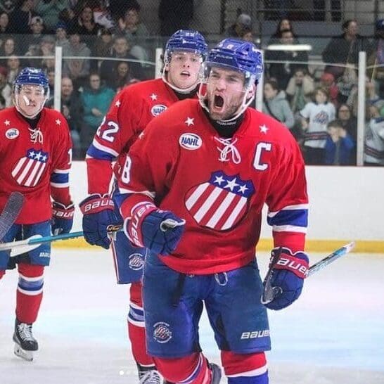 Tyler Procious '03 with Rochester Jr. Americans (NAHL)